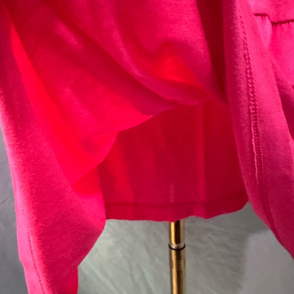 Juicy Couture Hot Pink Strapless Elastic Tube Top Mini Dress Ruffle Skirt Medium - Picture 5 of 7